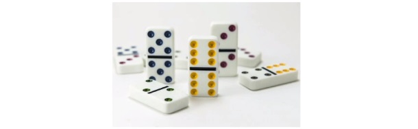 Imagem com peças de dominó