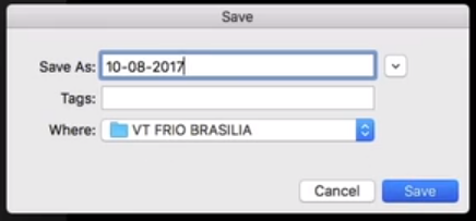 salvando biblioteca com o nome 10-08-2017 na pasta vt frio brasilia
